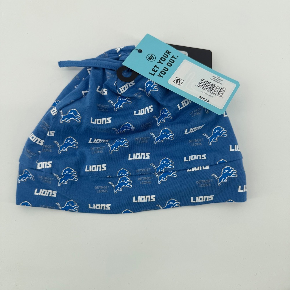 47 Brand Detroit Lions NFL Infant Baby Beanie Hat Blue Raz F-BYBN11JZN-BZ NWT